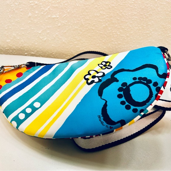 Rainbow Fanny pack or shoulder bag.  Made by Brighton TL. - Picture 2 of 4